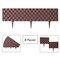 Set of 8 Pcs Decorative Rattan-Inspired Plastic Landscape Edging and Garden Fence Borders in a Rich Coffee Hue for Lawn, Outdoor Patio, Garden, and Flower Bed